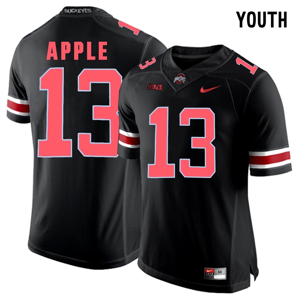 Ohio State Buckeyes Youth NCAA Eli Apple #13 Blackout College Football Jersey ELZ3249OQ